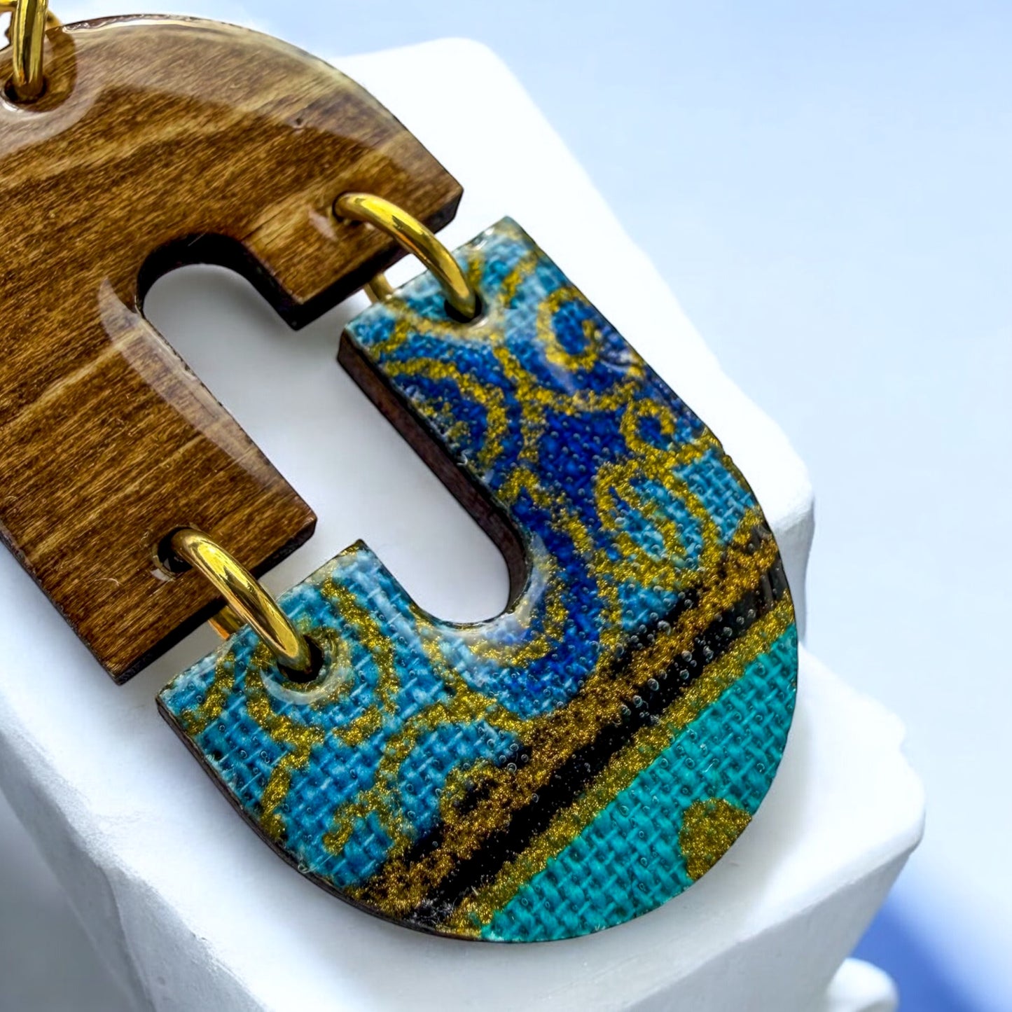 Brincos de Madeira Nexo