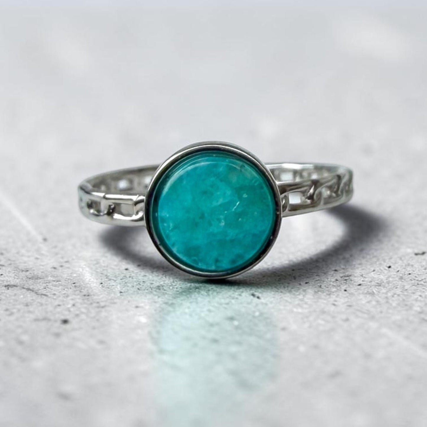 Anel Ajustável Amazonite