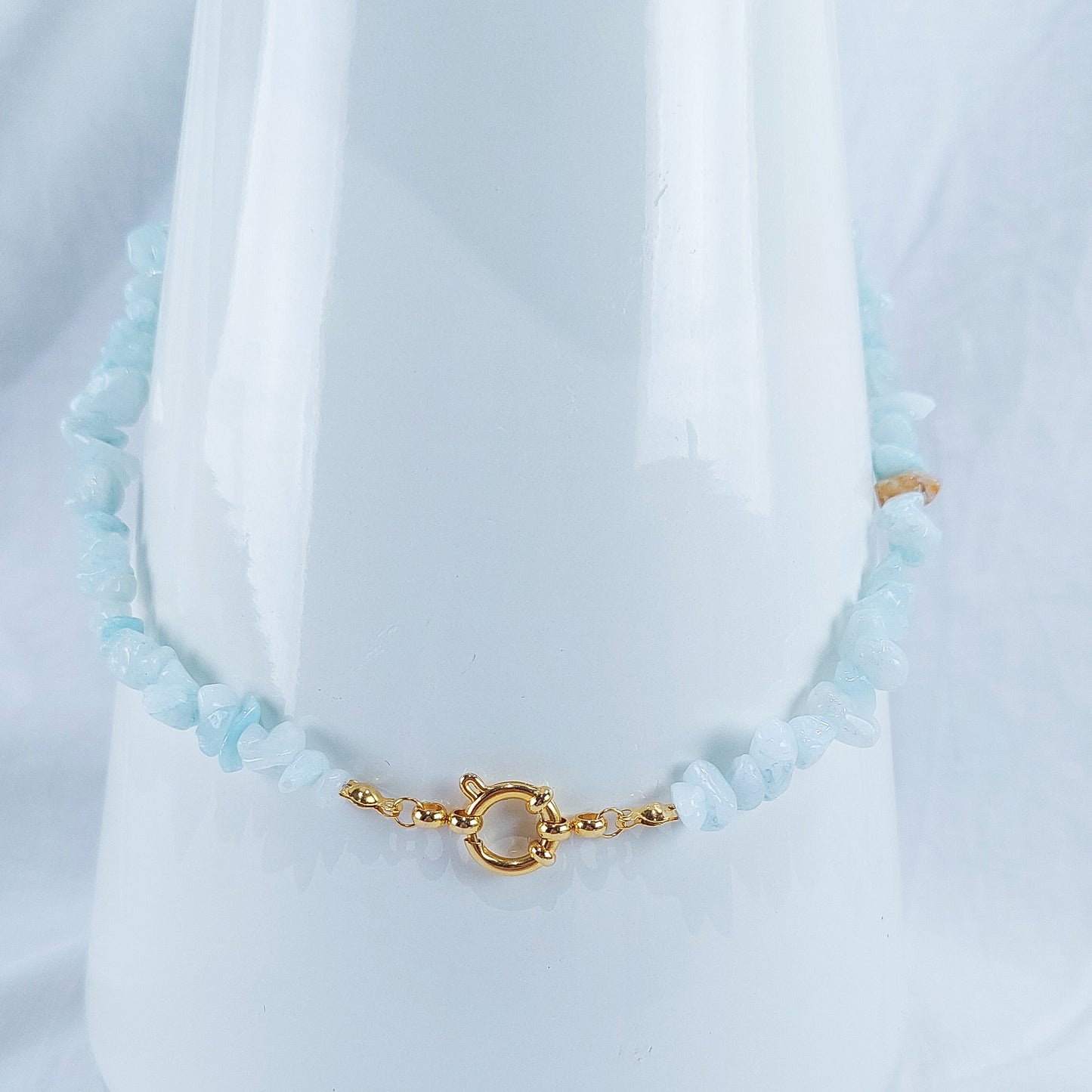 Colar Fragmentos - Água Marinha