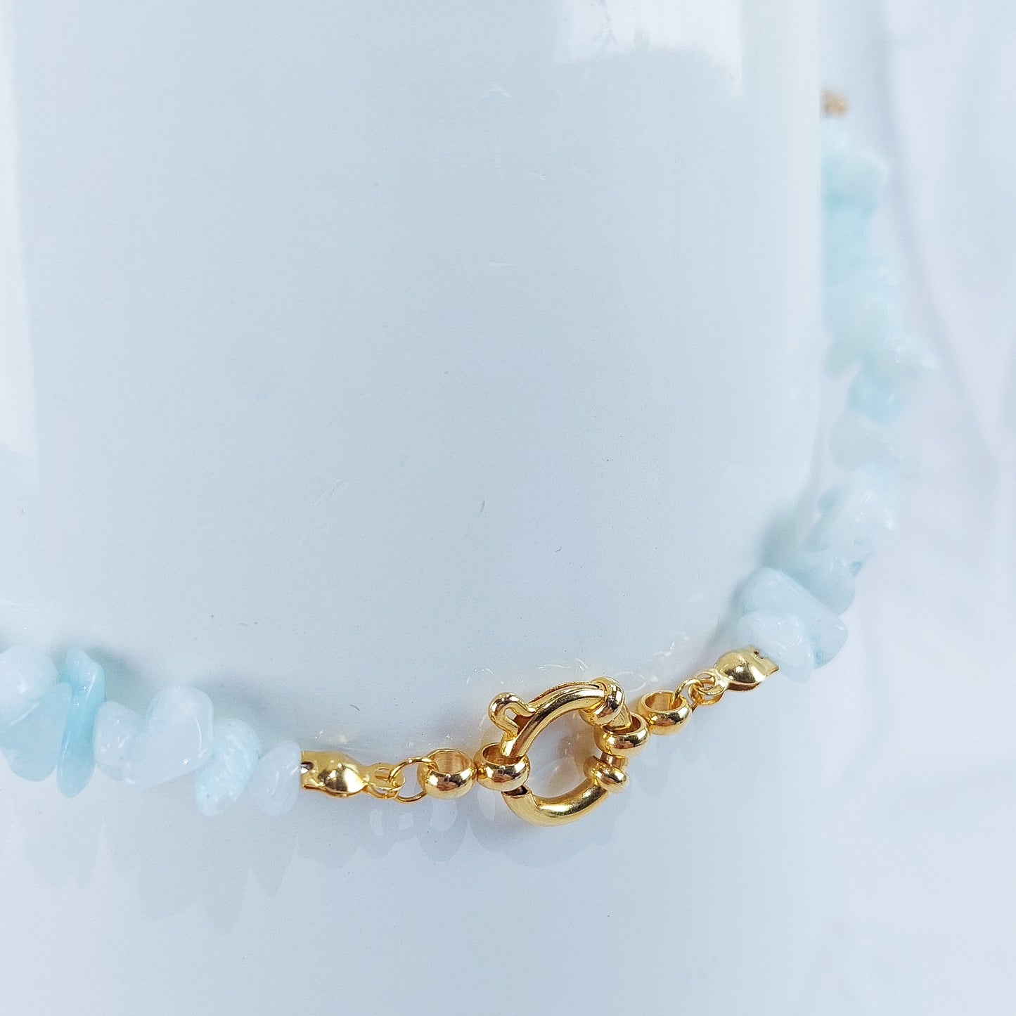 Colar Fragmentos - Água Marinha