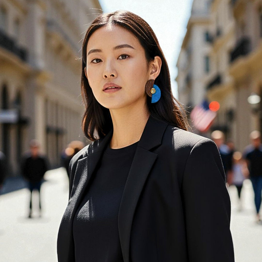 Brincos de Madeira Duo