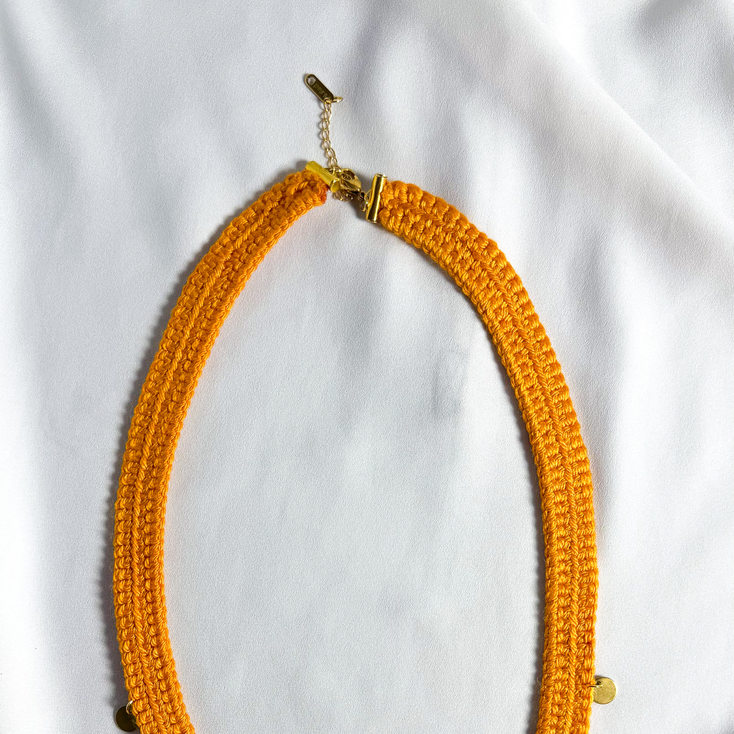 Colar Crochet - Laranja