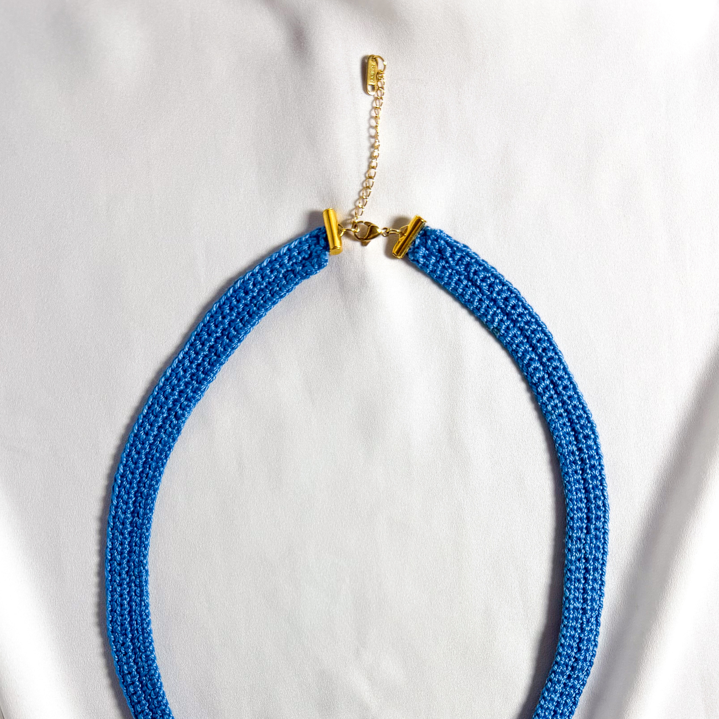 Colar Crochet - Azul