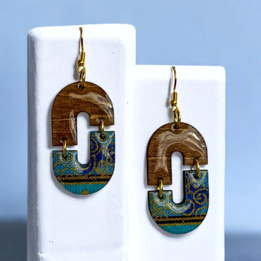 Brincos de Madeira Nexo
