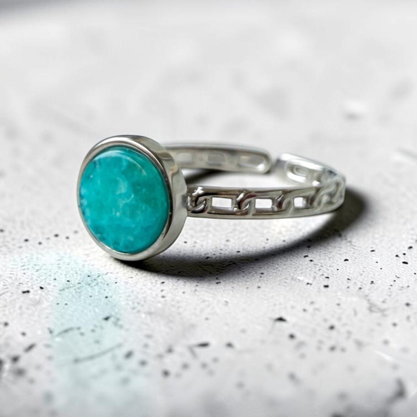 Anel Ajustável Amazonite